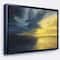 Designart - Sunset of Light and Shadows - Landscape Painting Canvas Print in Black Frame